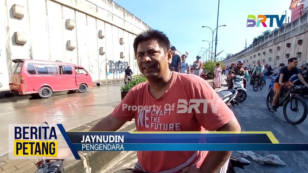 Jalan Underpass Tambun Terendam Banjir