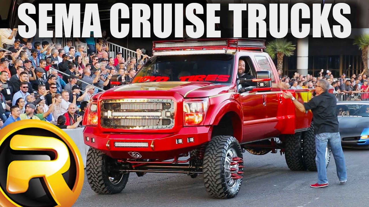Leaving SEMA Show - Nothing But Trucks!