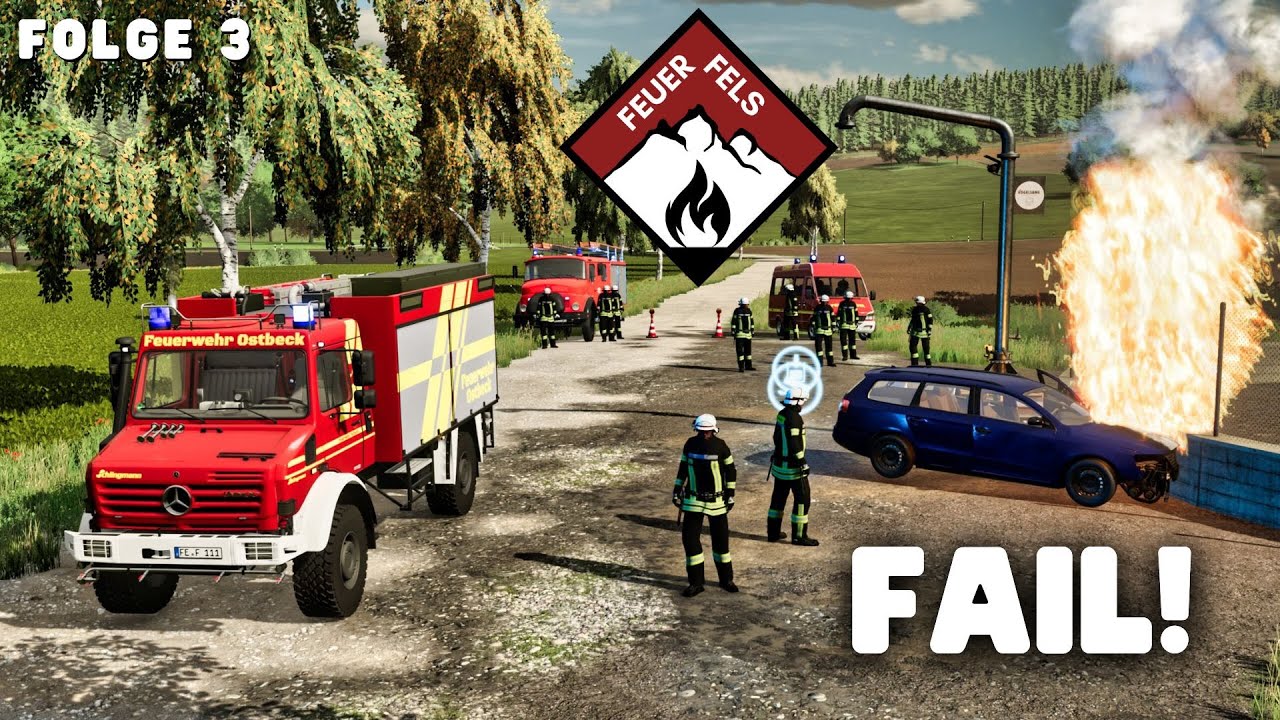 Feuerfels - FAIL! Der Wehrführer rückt als erstes aus & kommt als letztes am Einsatzort an!😩 Folge 3
