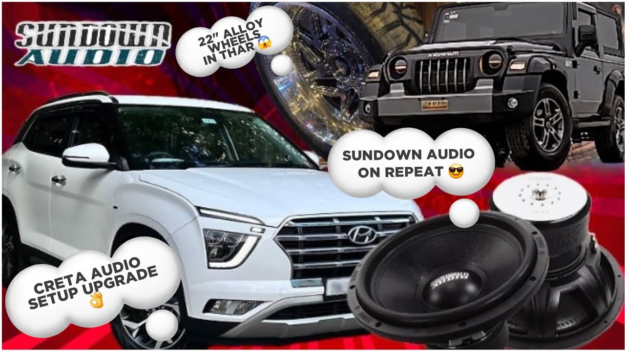 SUNDOWN AUDIO SA 15 INCH SUBWOOFER HYUNDAI CRETA BEST IN CLASS 3000 RMS THAR HARDCHROME ALLOYS