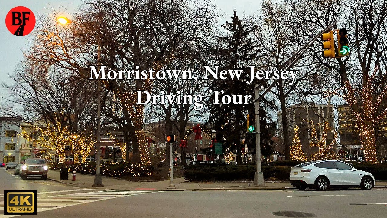 Morristown, New Jersey - 4K Driving Tour