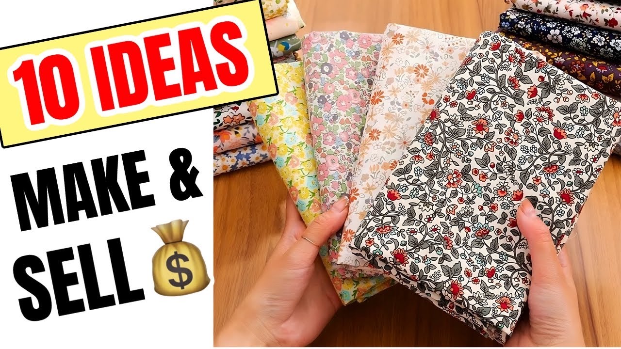 10 Easy Sewing Projects to Make & Sell FAST | Under 10 Minutes & Profitable!