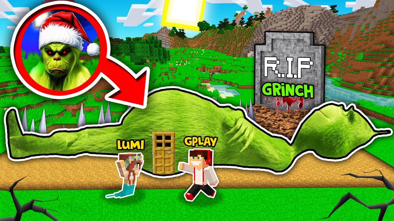OGROMNY GRINCH DO KTÓREGO MOŻNA WEJŚĆ NIE ŻYJE W MINECRAFT?! GPLAY & LUMI