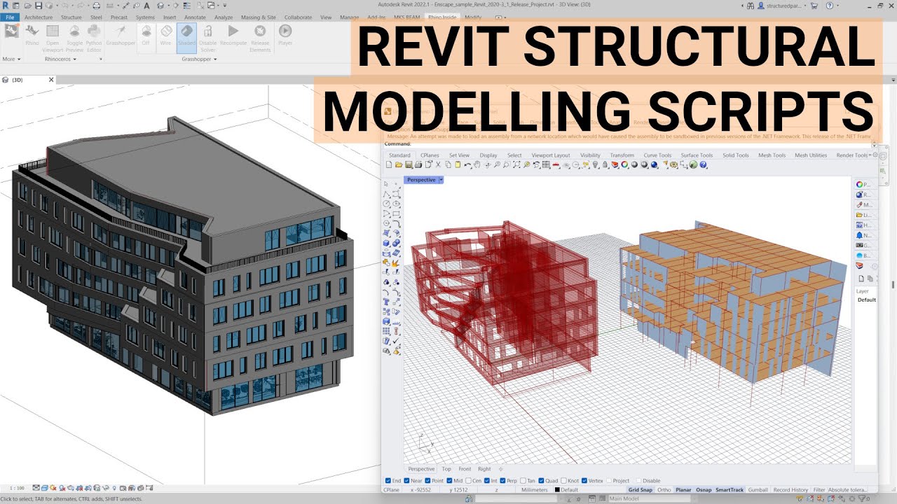 Auto structural model extraction and drawing creation inside Revit with smart scripts