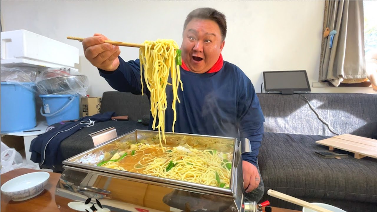 業務用おでんきで巨大らーめん作ってみた！