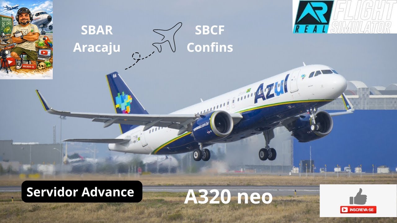 🔥🔥AO VIVO🔥🔥 RFS - Real Flight Simulator de Aracaju até Confins.