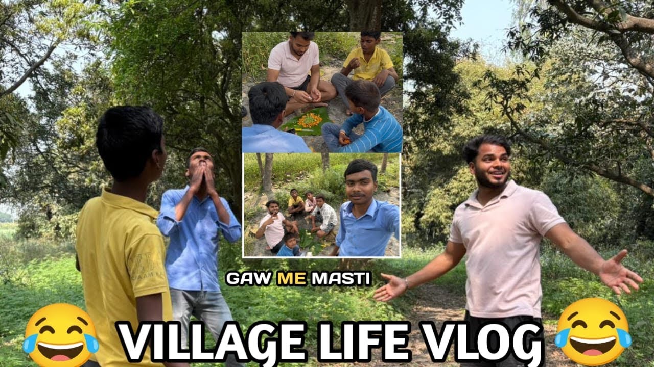 Gaon Me Full Masti 😍 | Jungle Ghoomne Gaye, Mor Dekha & Kids Ke Saath Salad Banaya | Village Vlog