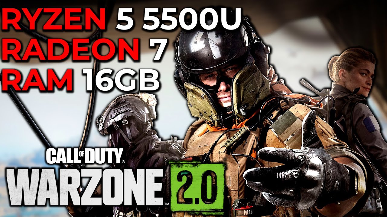 Call of Duty Warzone 2.0 | 1080P FSR Ryzen 5 5500U Radeon 7 Graphics AMD 16GB DUAL CHANNEL RAM Test