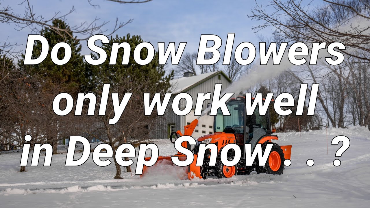 Snow Blower Challenge. Kubota LX3310 with LX2963 versus Snow, Sleet, Freezing Rain!