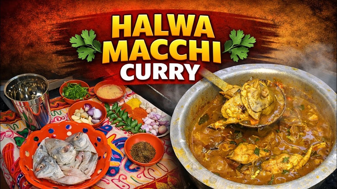 Halwa machhi ki curry – narm, juicy fish aur masaledaar gravy ka lajawab combination 🍛🐟