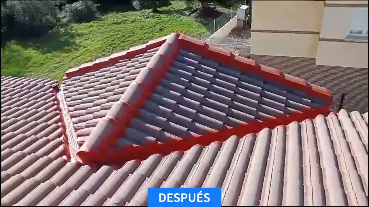 ⚒️🏚️ Antes y después de una REPARACION de TEJADO + Aislante de cubierta en MADRID SUR