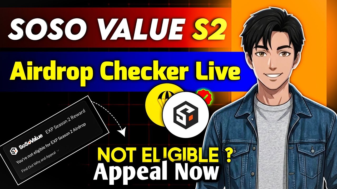SoSo Value Season 2 Airdrop Checker Live | Not eligible Solution  | SoSo Value Season 2 Withdrawal 
