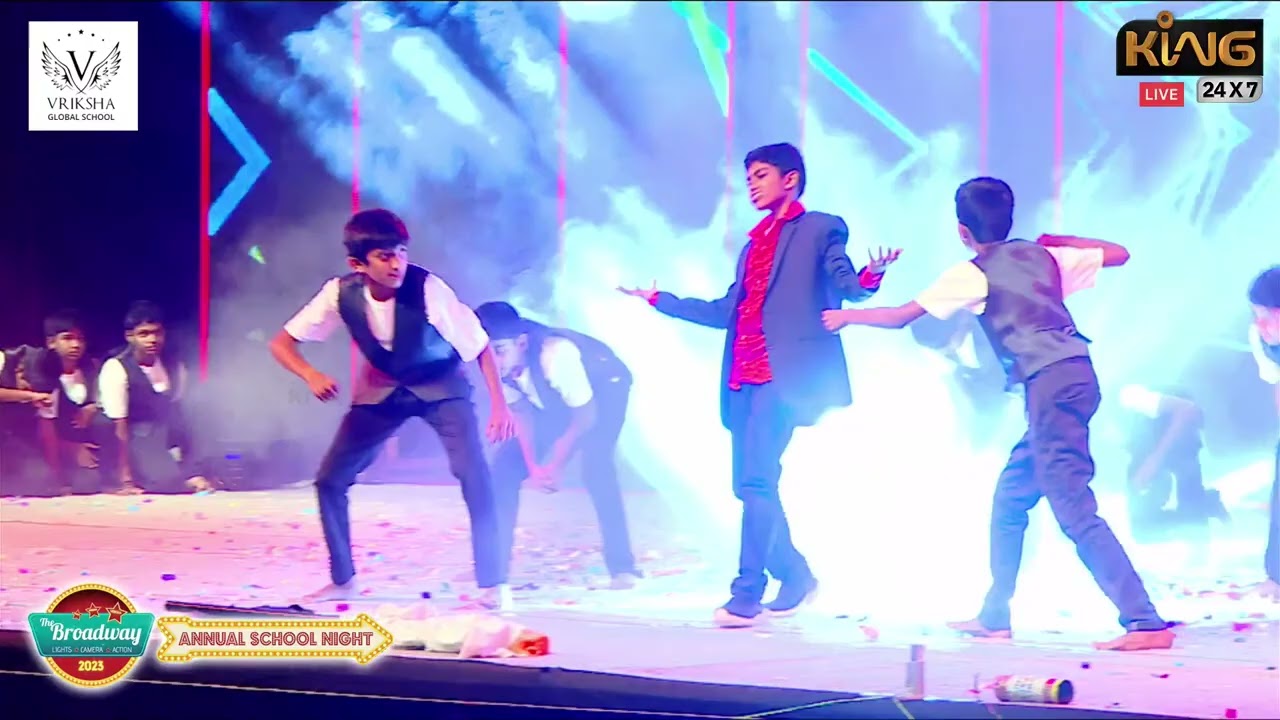 KGF Dance ( Mass Performance ) Grade 7 & 8 | 🔴LIVE: Vriksha Global School | The Broad Way 2023