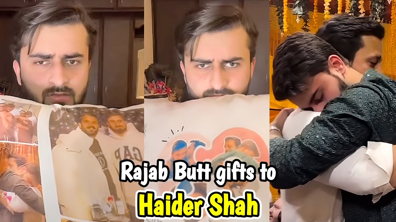 Rajab Butt gifts to Haider Shah ❤️ | Live with Haider & Kainat 