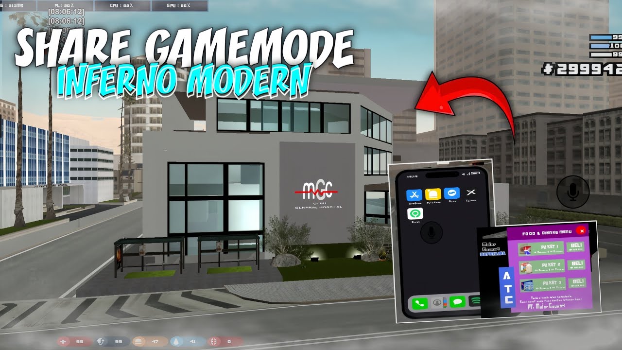 SHARE GAMEMODE INFERNO MODERN STYLE FIVEM?!! GTA SAMP ROLEPLAY