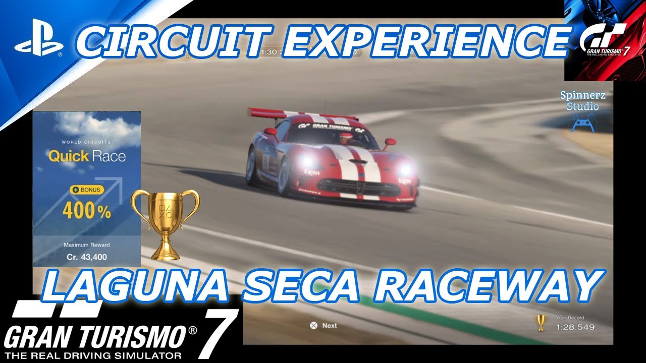 Gran Turismo 7 Laguna Seca Raceway Circuit Experience | GT7 Laguna Seca Circuit Experience  All Gold