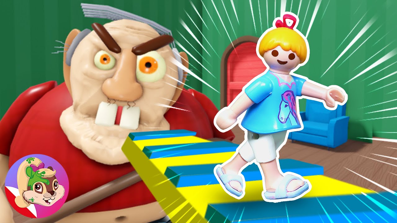 OPA JEST ZŁA! 😠 Czy Hannah ucieknie? 😱 Obby (Roblox) | Playmobil Family Bird