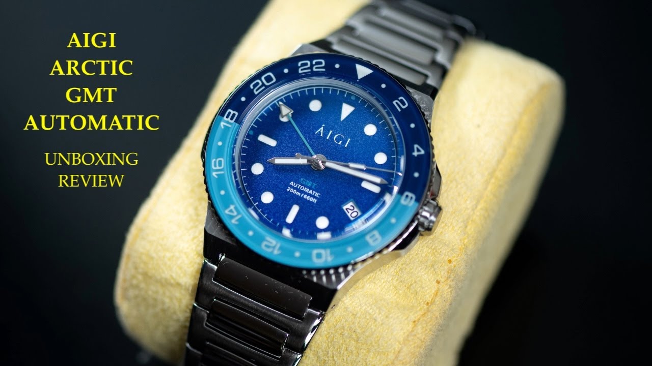 Aigi Artic Gmt Automatic Watch | Review Valjoux Relogios
