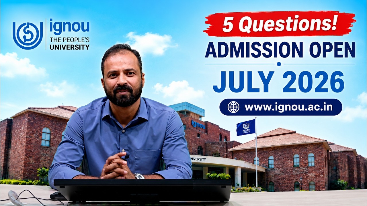 5 Questions | Why Millions Choose IGNOU? | Is IGNOU Worth It in 2026? Complete University Overview