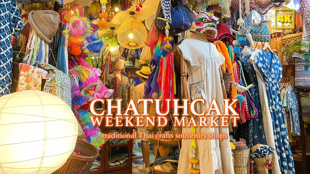 Chatuchak Market / traditional Thai crafts souvenirs shops ( April 2023 )
