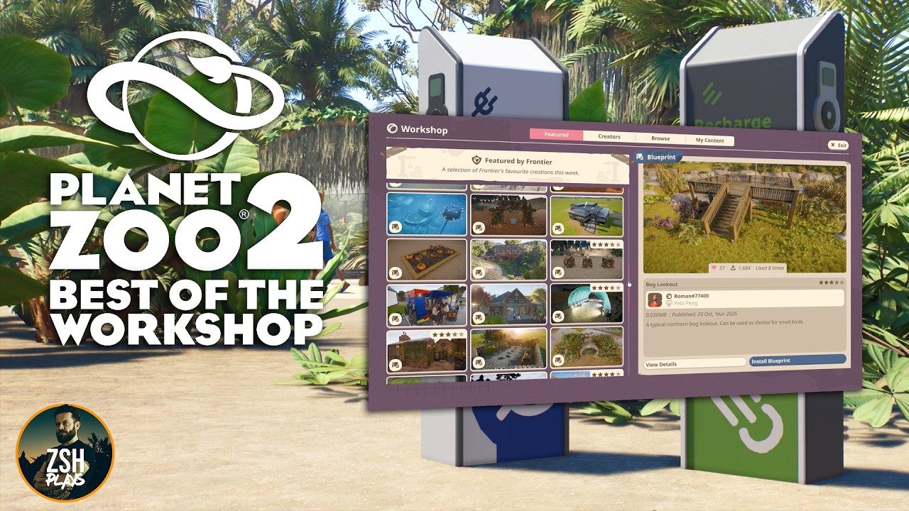 The Best Blueprints on the Planet Zoo 2 Workshop!