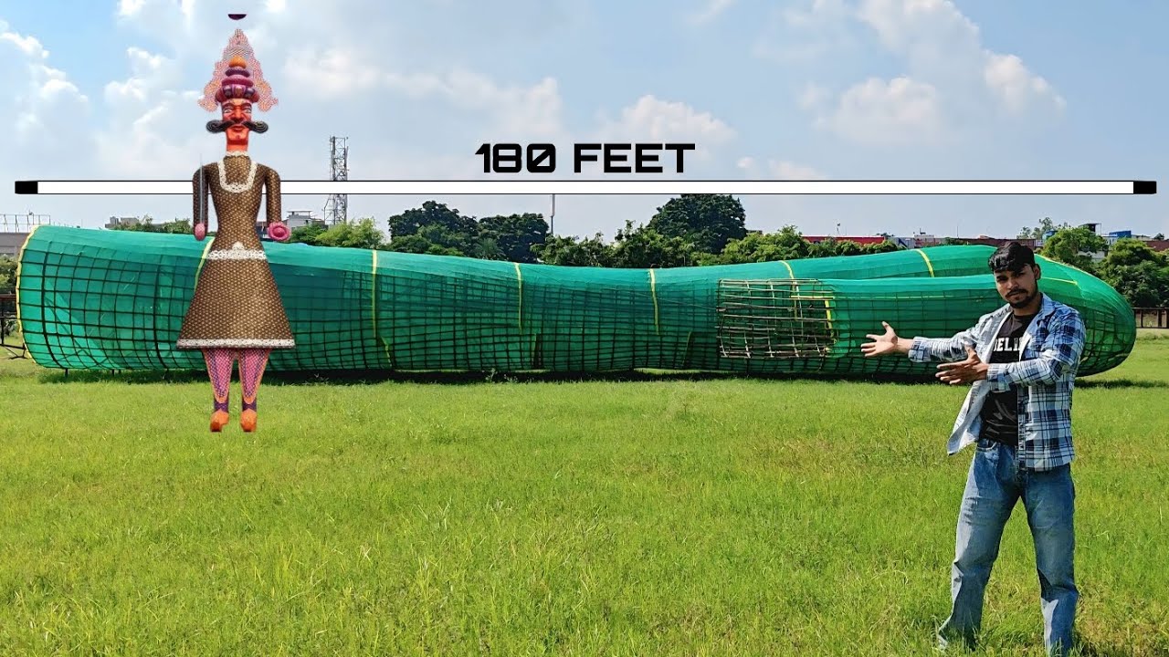 😱Sabse bada ravan | tricity tallest ravan 180 feet | 