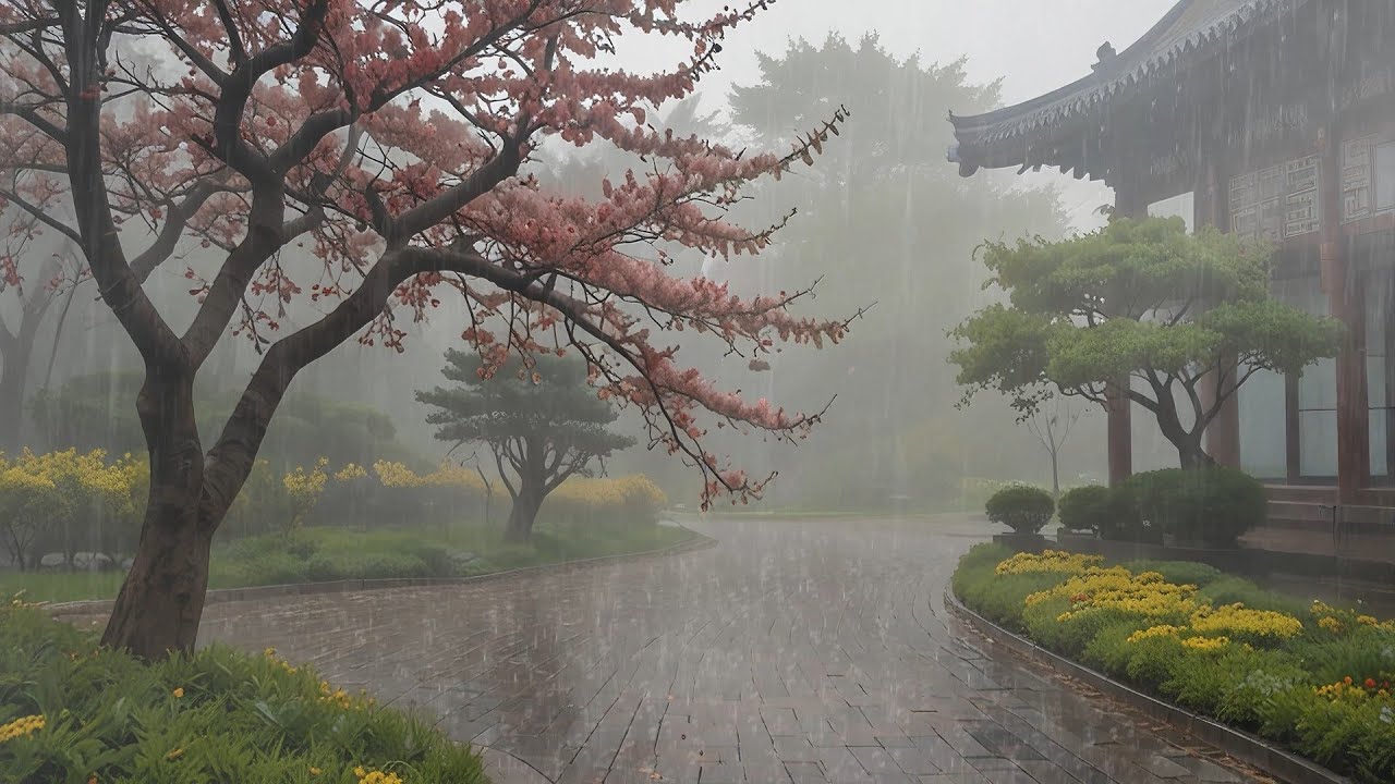Relaxing Rain Sounds with Serene Late Night Ambience for Deep Sleep, Meditation and Stress Relief