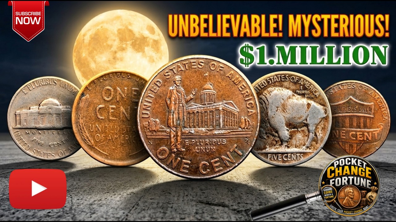 💵 Could Your Pocket Change Be Worth $1Million? 5 Rare U.S. Coins to Check!