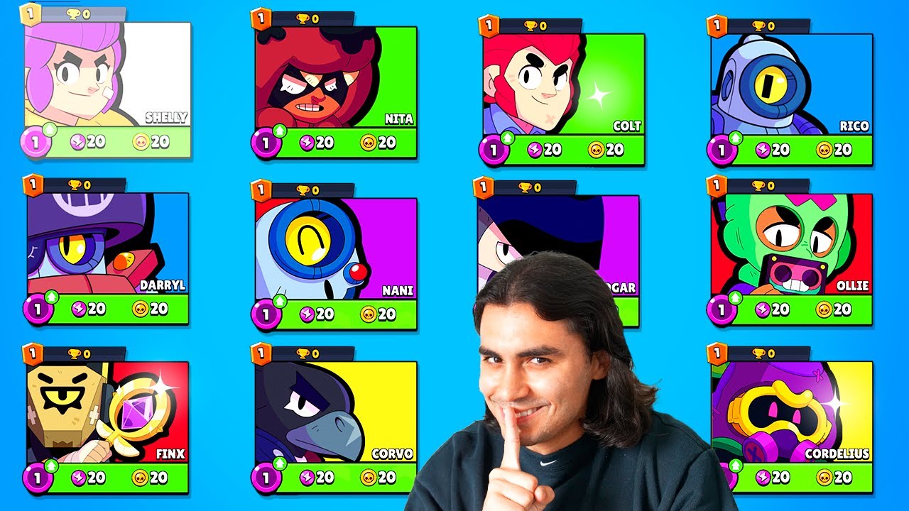 I UNLOCKED 89 BRAWLERS ON A 0-TROPHY ACCOUNT... BRAWL STARS
