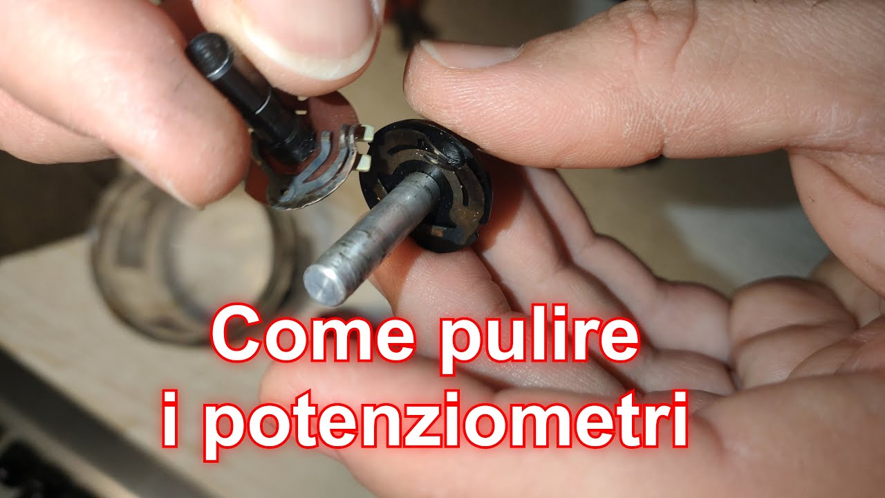 Pulire l'ossido dai potenziometri