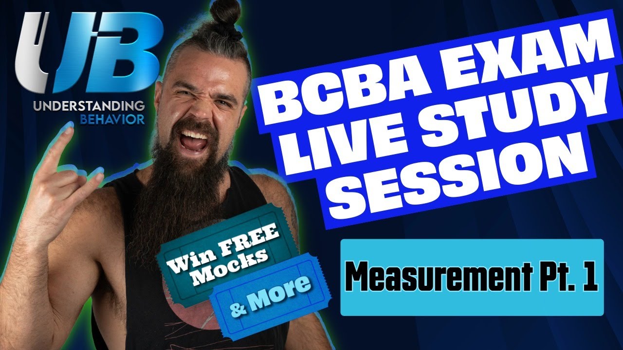 MASTER MEASUREMENT Pt. 1 🧰-  LIVE BCBA Exam Study Hall