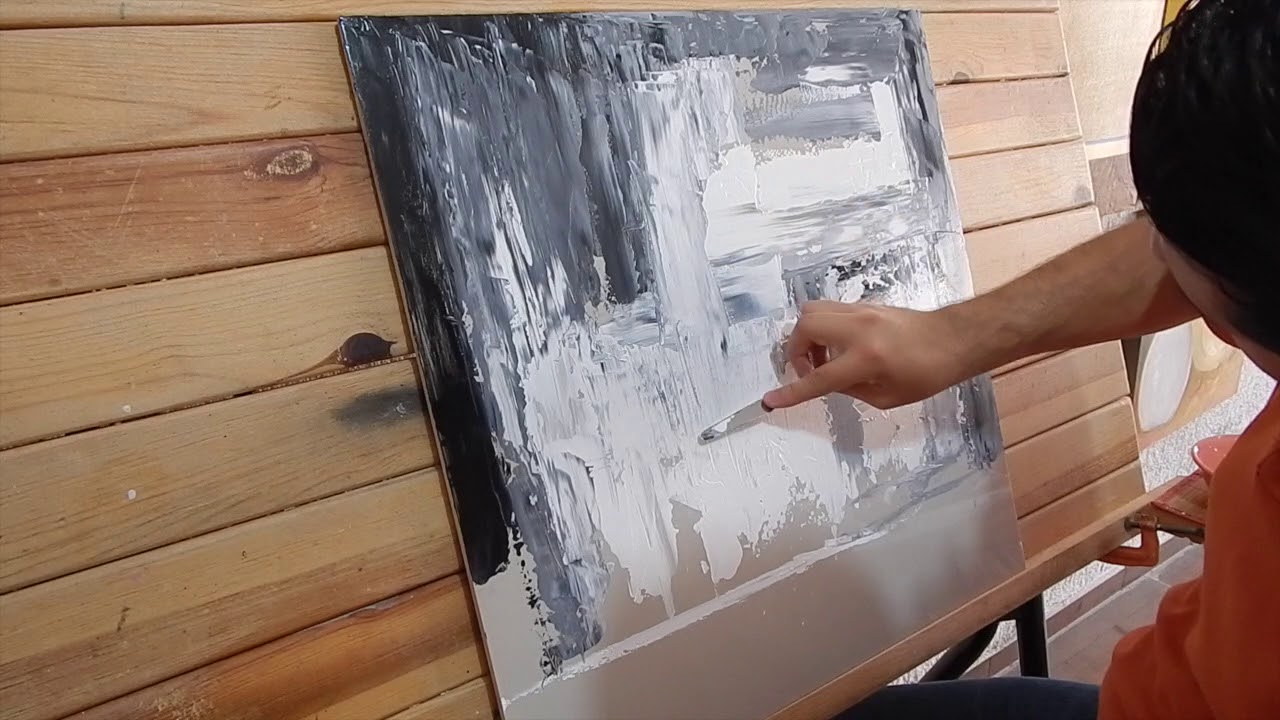 Como pintar técnica espatulado con Óleo