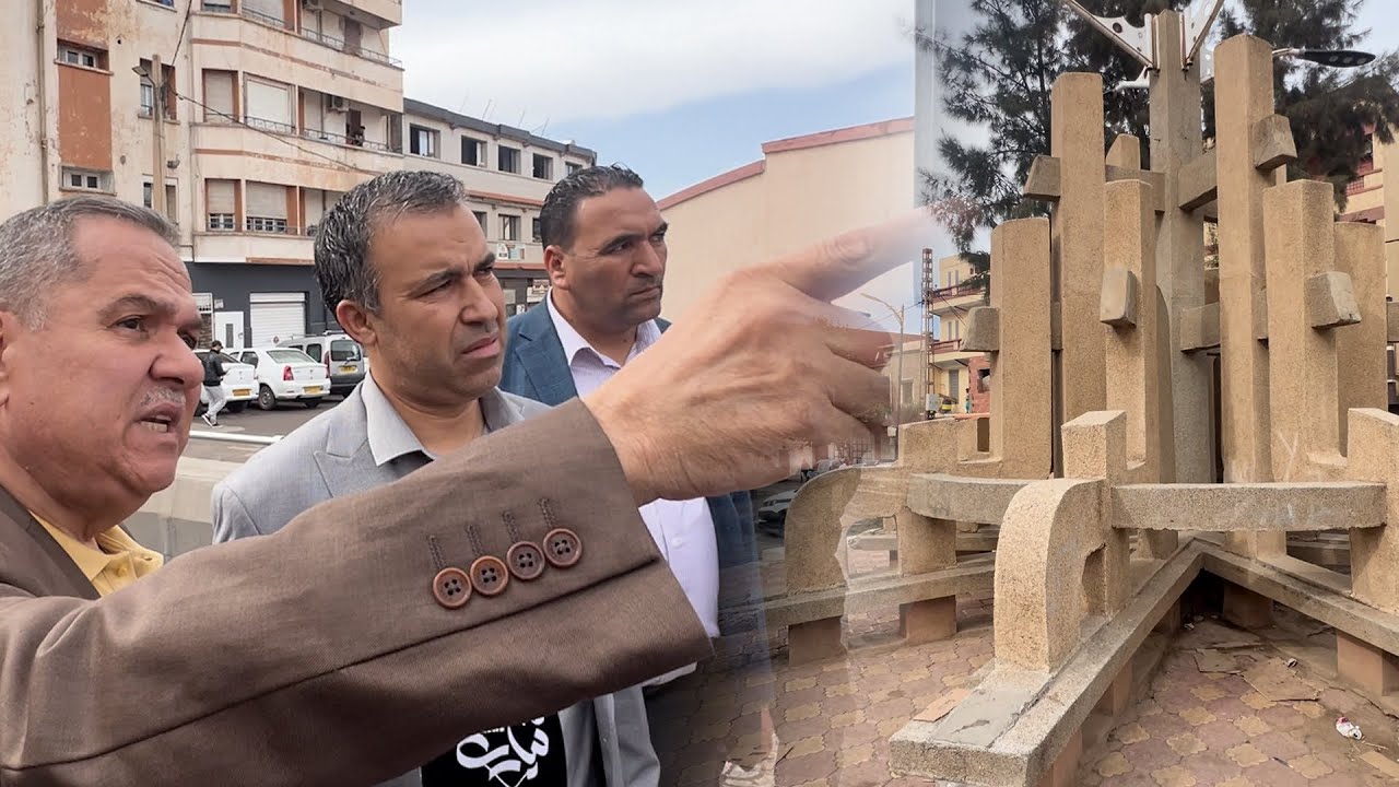 والي الولاية يعاين مشاريع اعادة تهيئة محاور الدوران و الساحات العمومية 