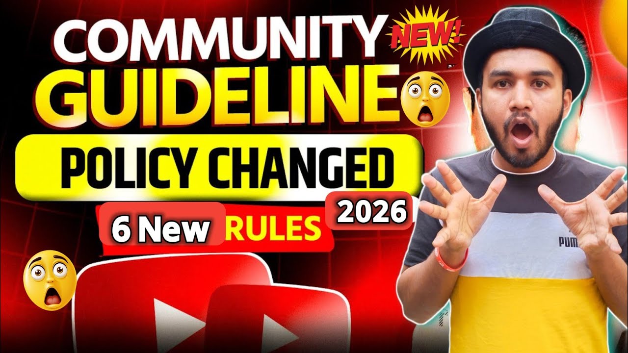 Youtube Community Guideline New Rule 2026 | अब सम्हल कर रहना 😱