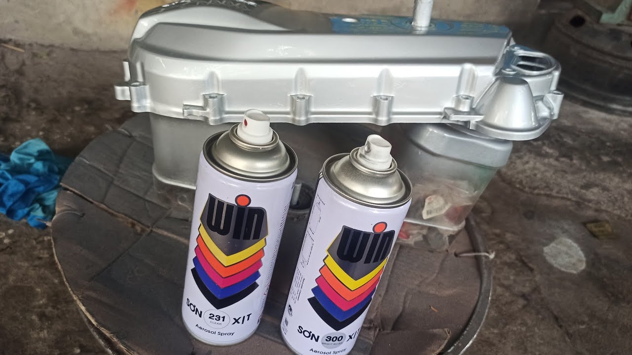 hướng dẫn cách sơn lốc xe ga màu bạc l @ sơn xe tại nhà sơn win @hophuocthinh-9798- #264