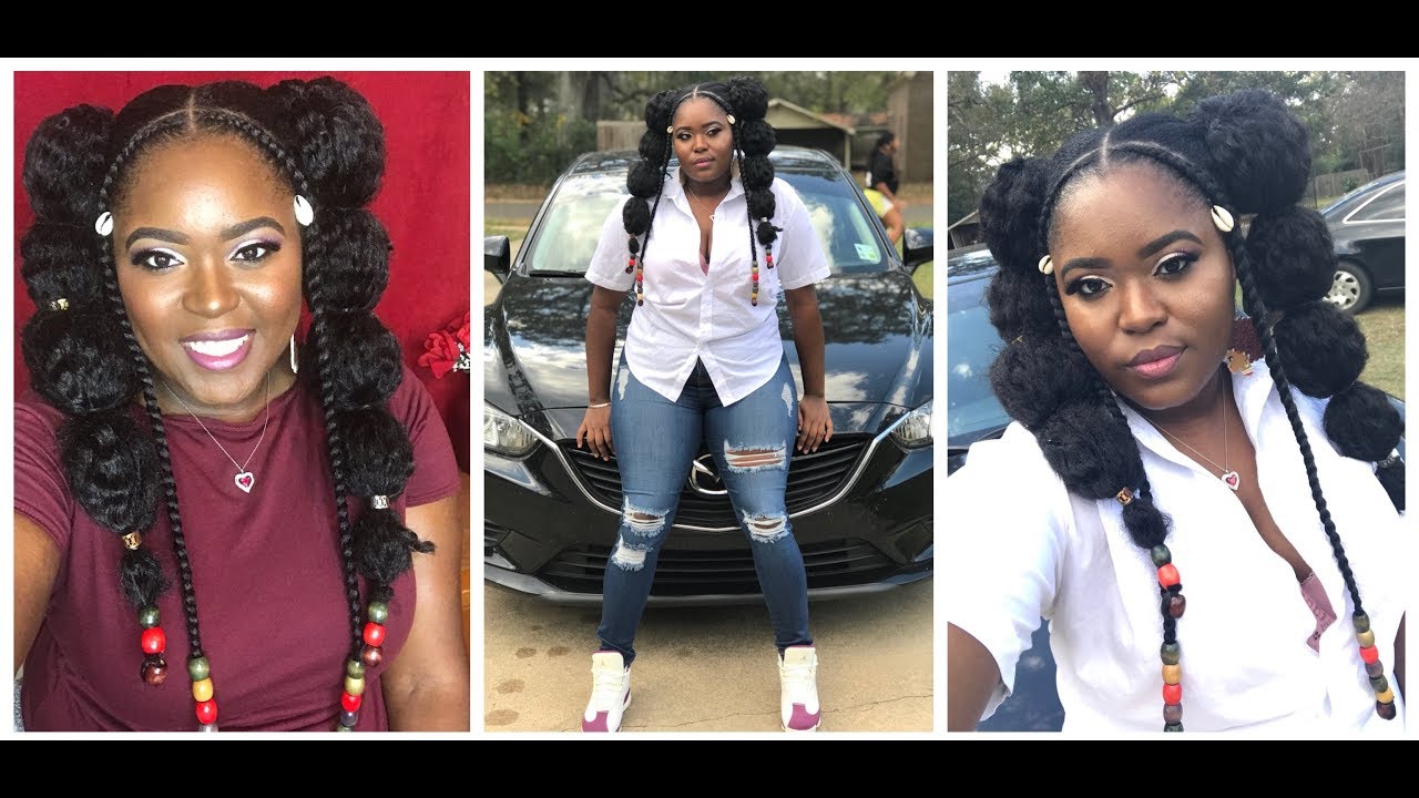 FULANI INSPIRED HAIR TUTORIAL 2017 (Puff Pony)