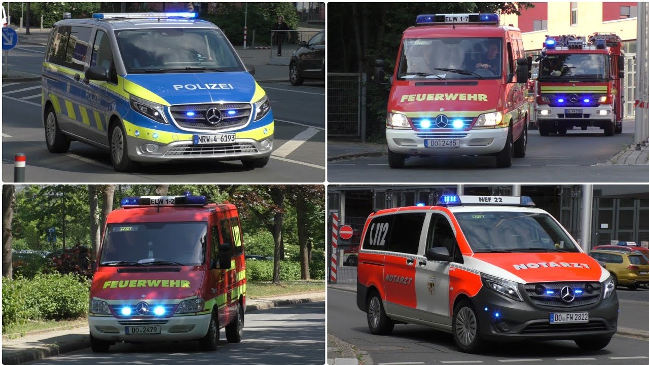 Einsatzfahrten Feuerwehr, Rettungsdienst, Polizei Dortmund