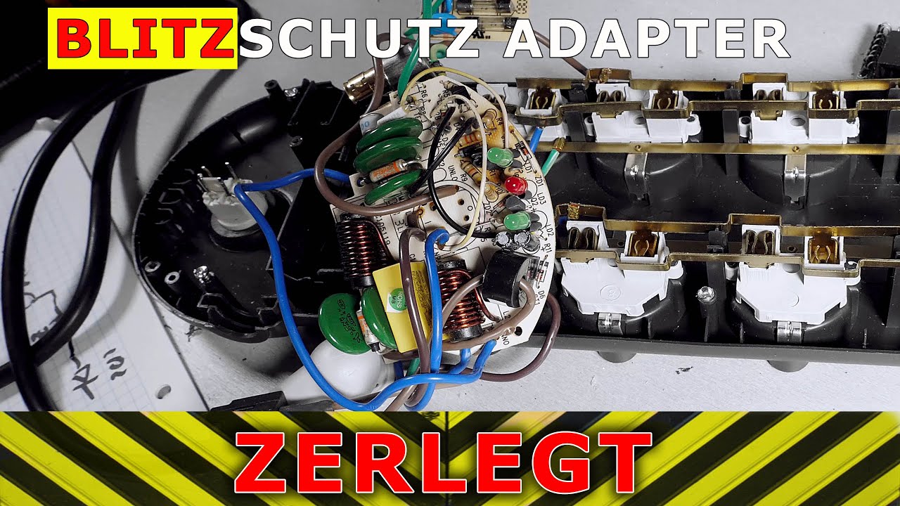 Überspannungsschutz Adapter seziert