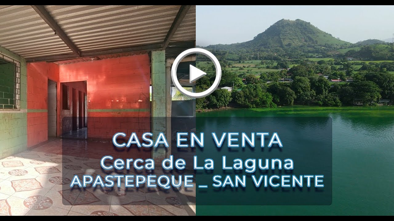 ¡NO DISPONIBLE! CASA EN VENTA CERCA DE LAGUNA DE APASTEPEQUE SAN VICENTE EL SALVADOR