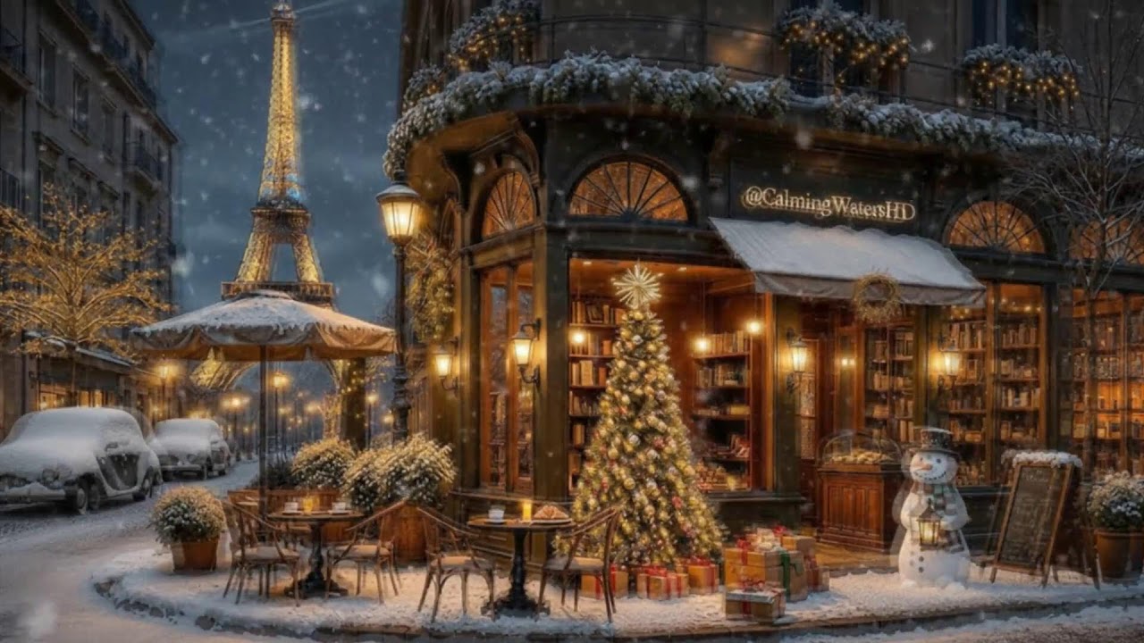 Vancouver Snowy Harbor – Cozy Christmas Jazz Piano for Work 🌨️