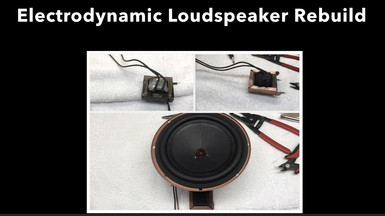 Zenith 6S229 - Electrodynamic Loudspeaker Rebuild (Spider Repair, Cone & Surround) + Basic Testing