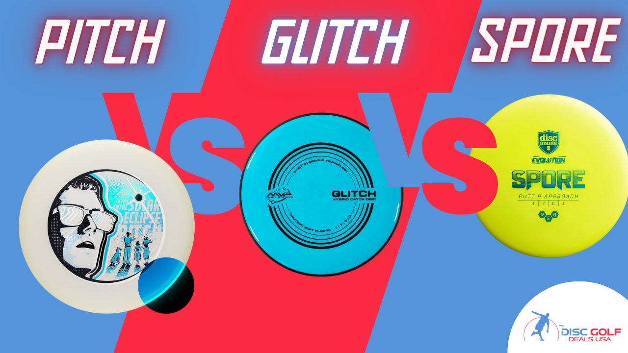 Axiom Pitch vs. MVP Glitch vs. Discmania Spore - Flight Comparisons