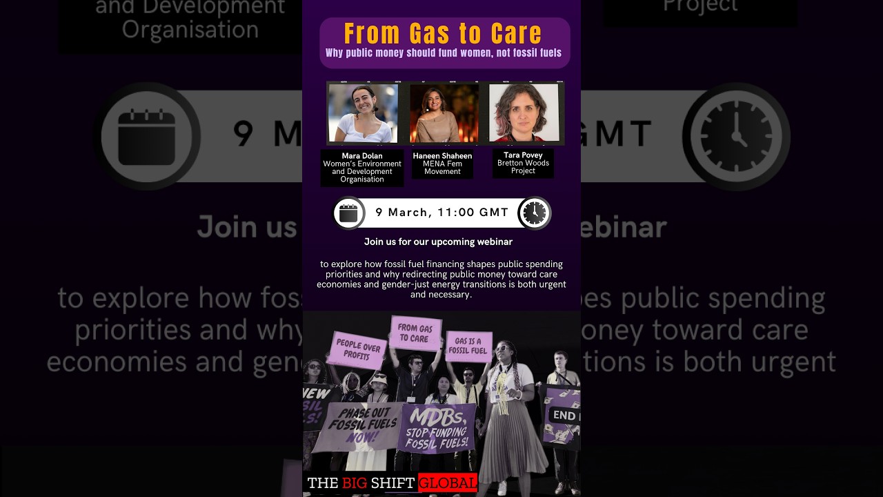 From Gas to Care: Why Public Money Should Fund Women, Not Fossil Fuels