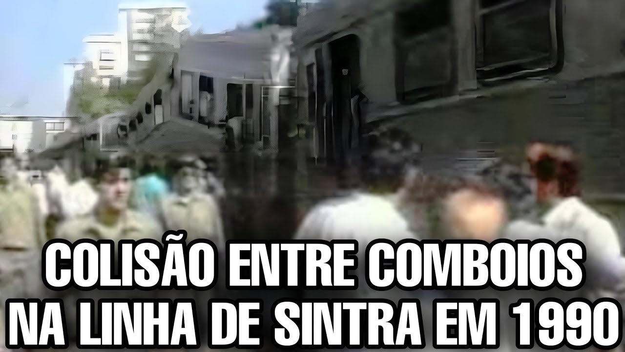 O Choque de comboios na Cruz da Pedra, Linha de Sintra, em 1990