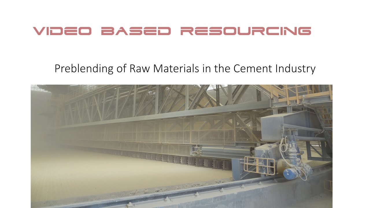 Raw materials preblending