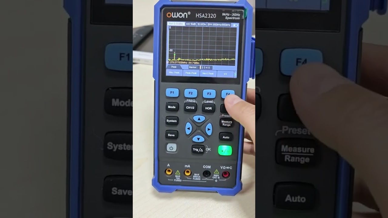 OWON HSA2000 spectrum analyzer +scope + multimeter