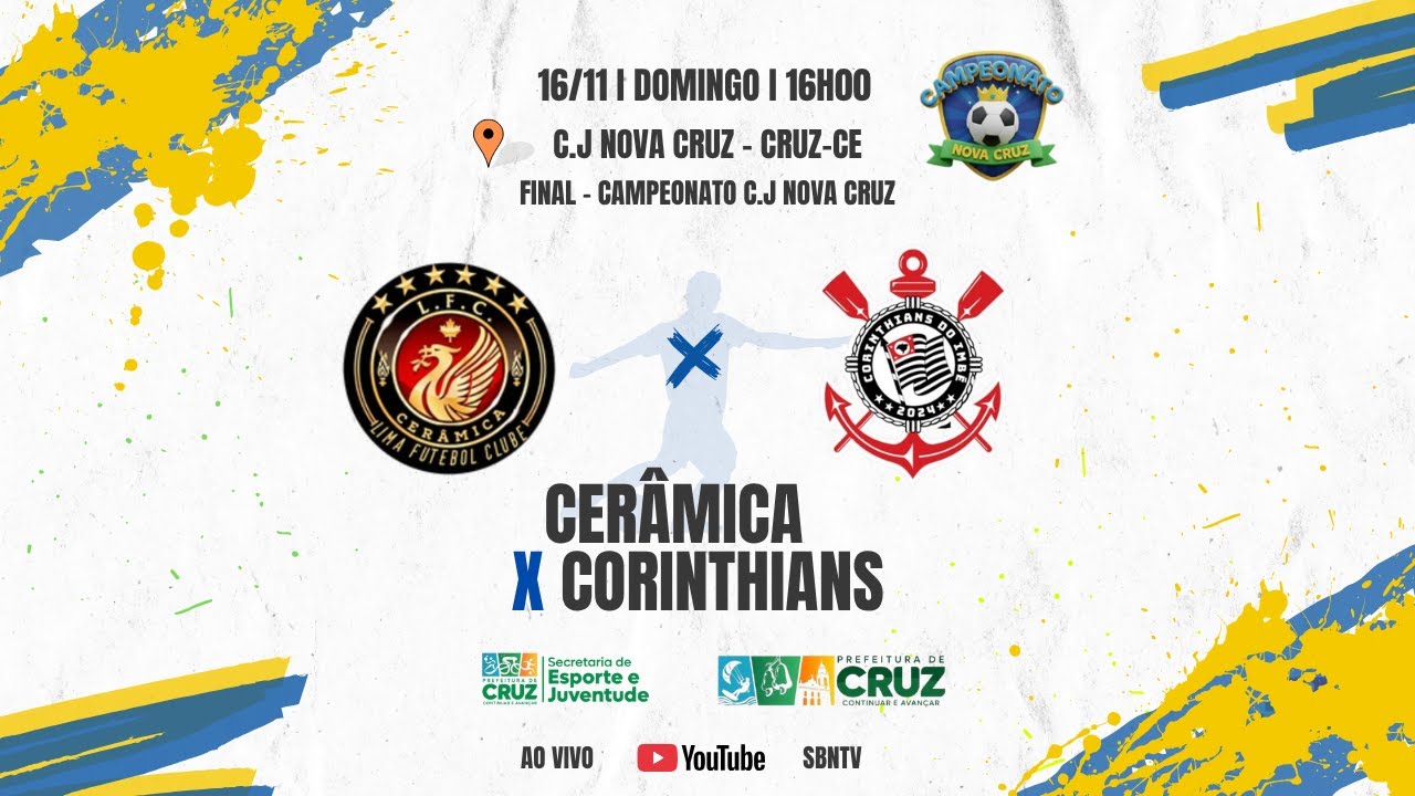 CER&Acirc;MICA X CORINTHIANS - FINAL DO CAMPEONATO C.J NOVA CRUZ.