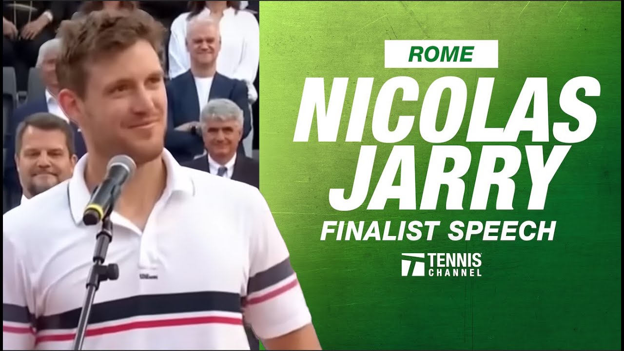 Nicolas Jarry's Rome Finalist Speech | 2024 Rome Final