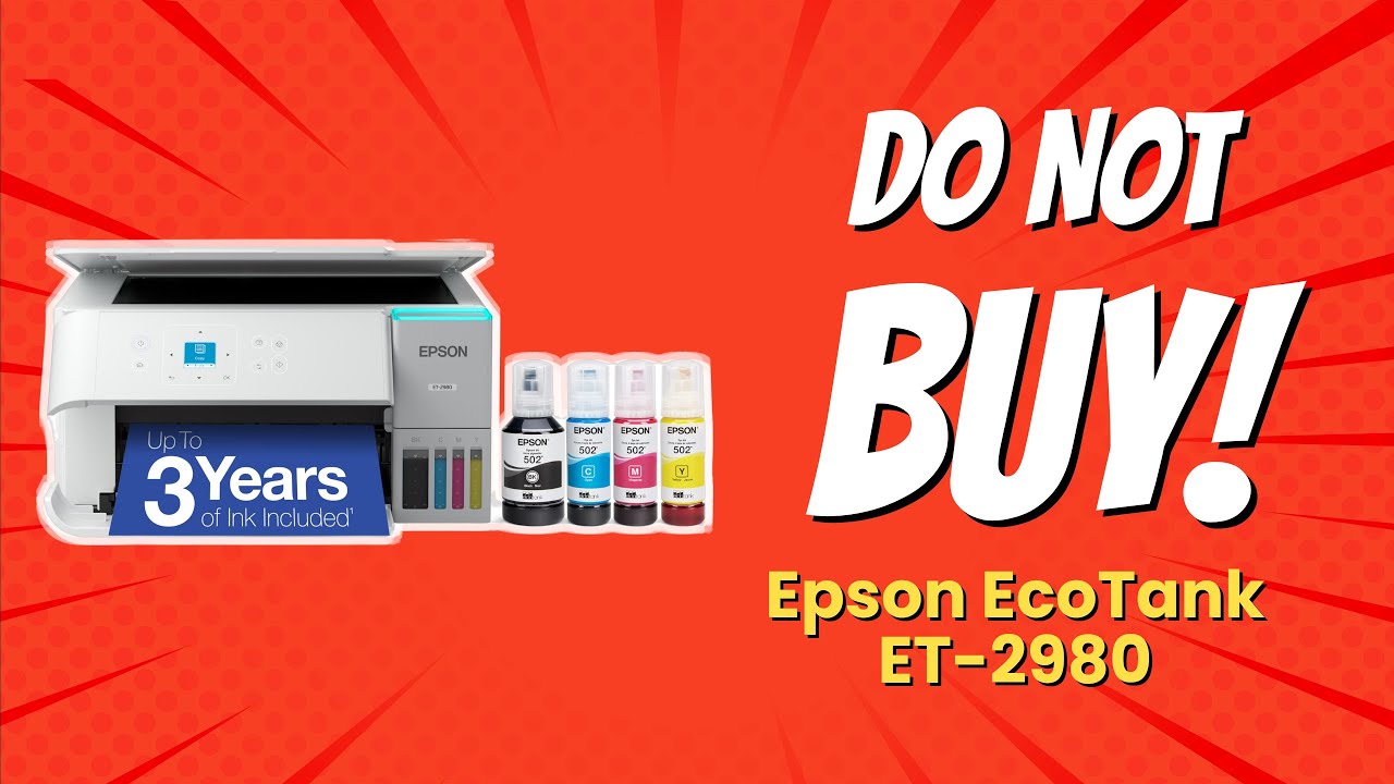 Обзор Epson EcoTank ET-2980 | 9 причин не покупать 🖨️🚫