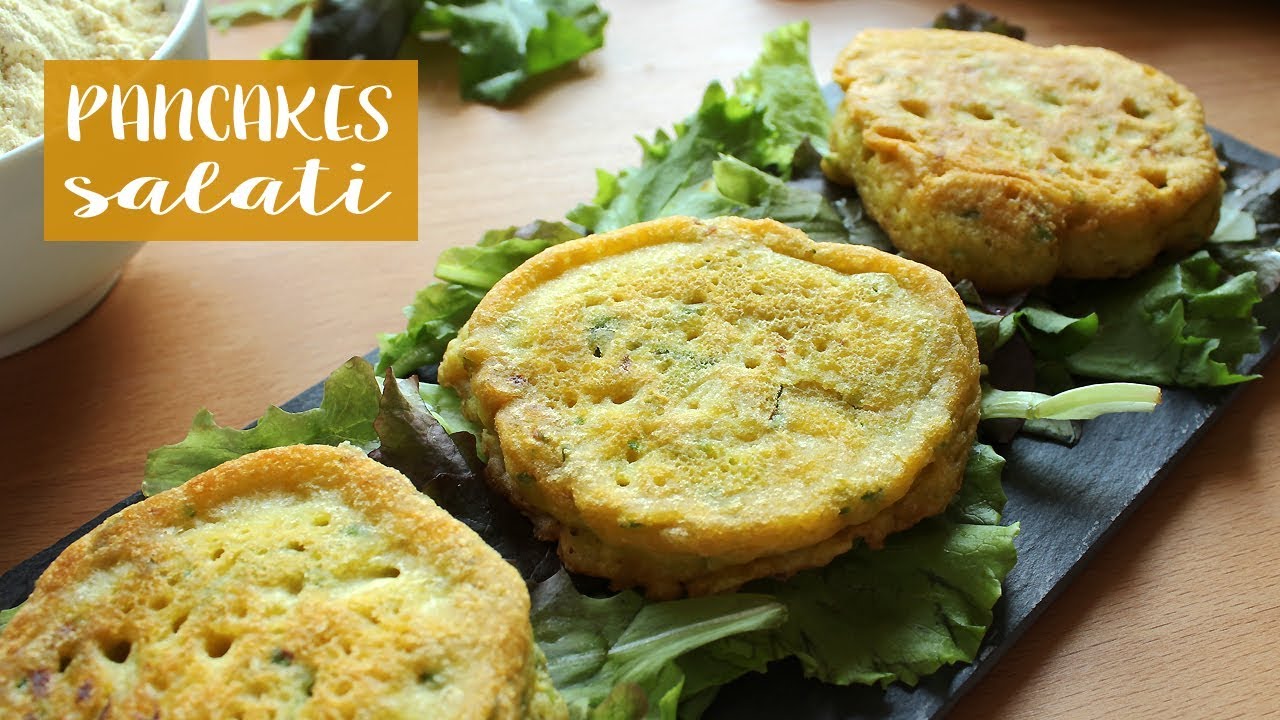 PANCAKES SALATI | (Senza Glutine, Senza Lievito, Vegan) 😋